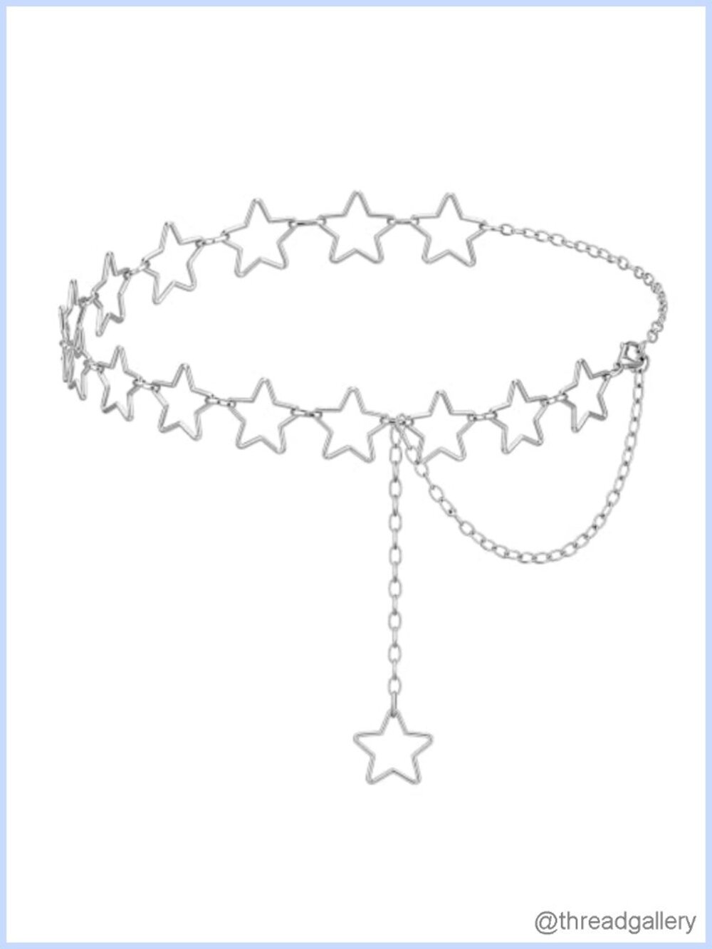 Adjustable Metal Star Chain Waist Belt for Women